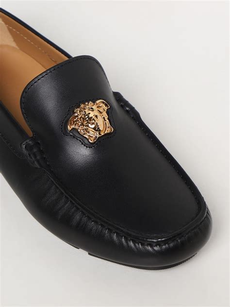 mocassino x uomo gianni versace|versace slippers for men.